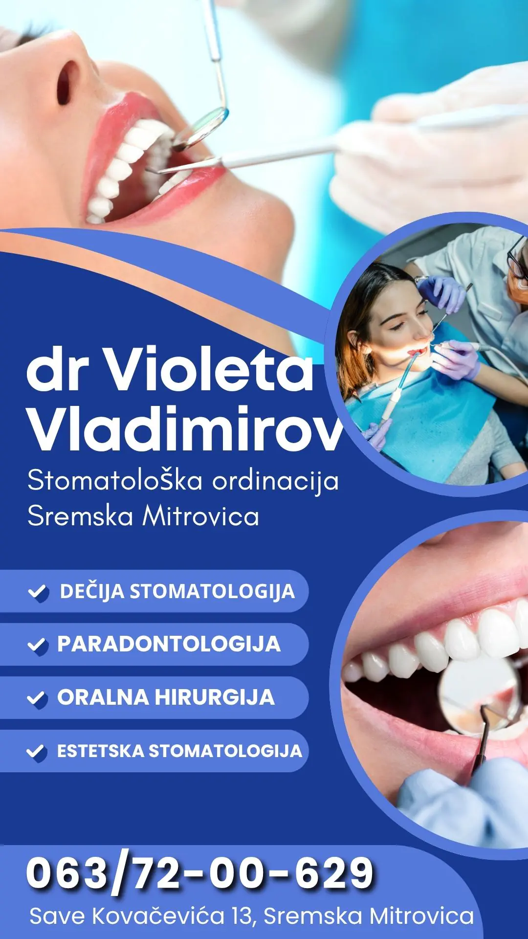 Stomatološka ordinacija dr Violeta Vladimirov Sremska Mitrovica