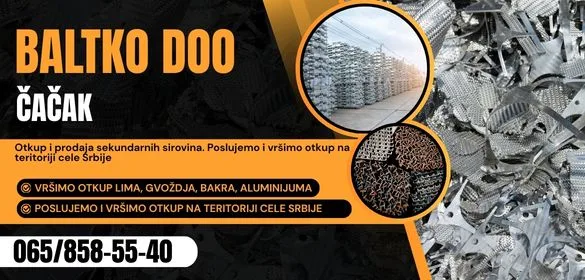 BaltKo doo otkup i prodaja sekundarnih sirovina Čačak