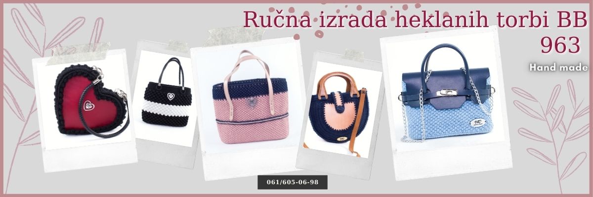 Ručna izrada heklanih torbi BB 963 