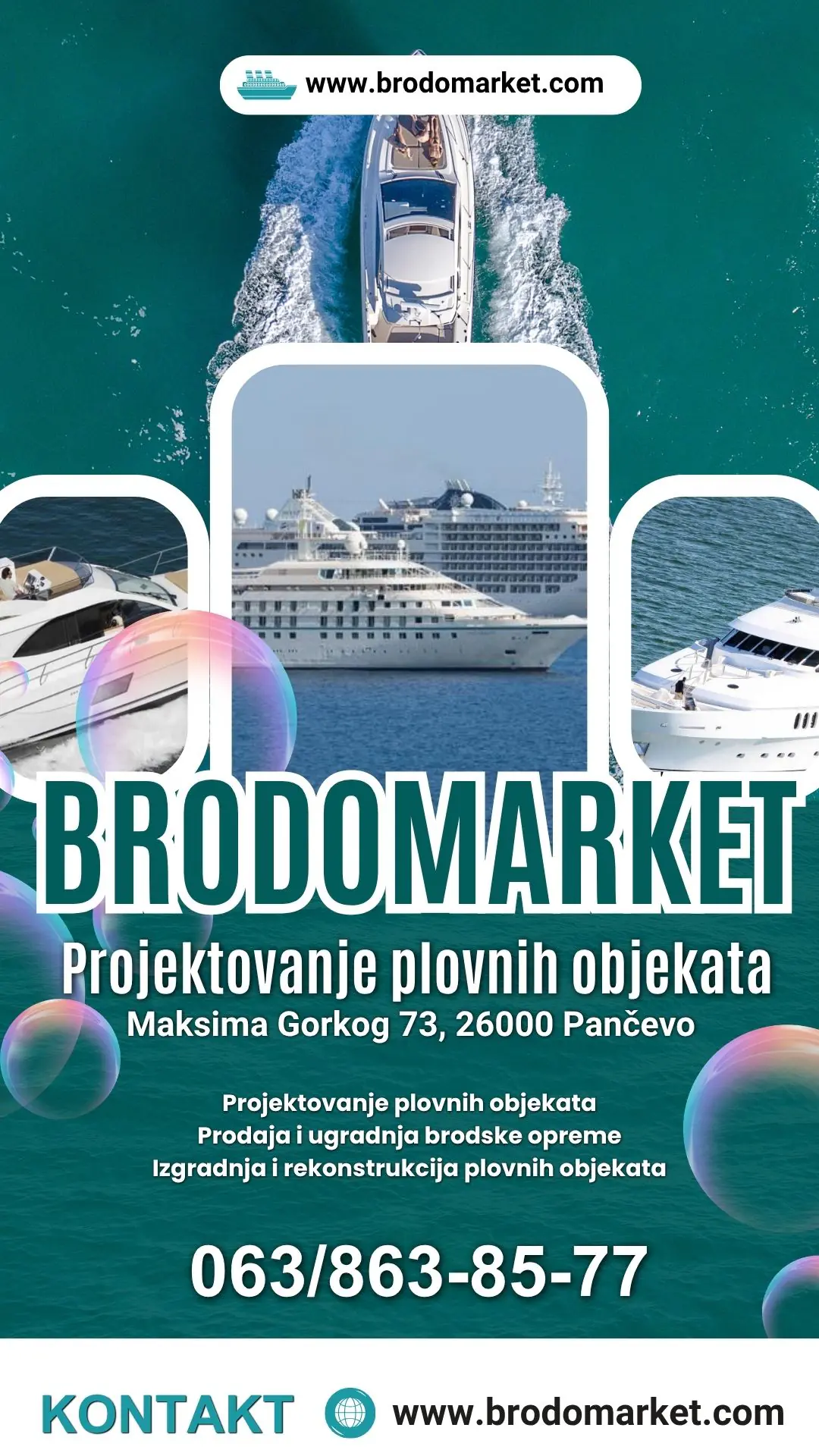 Prodaja i ugradnja brodske opreme Pančevo Brodomarket