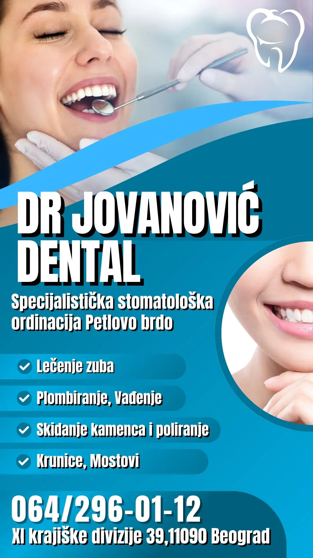 Specijalistička stomatološka ordinacija Dr Jovanović Dental