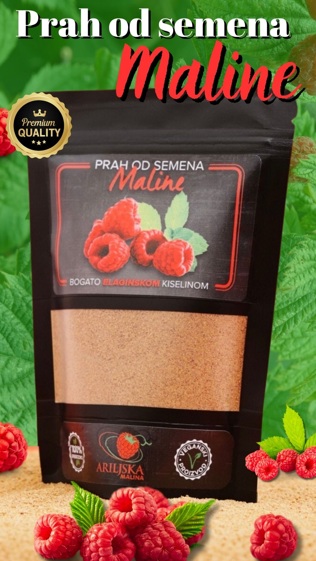 Prah od semena maline Jonini Arilje