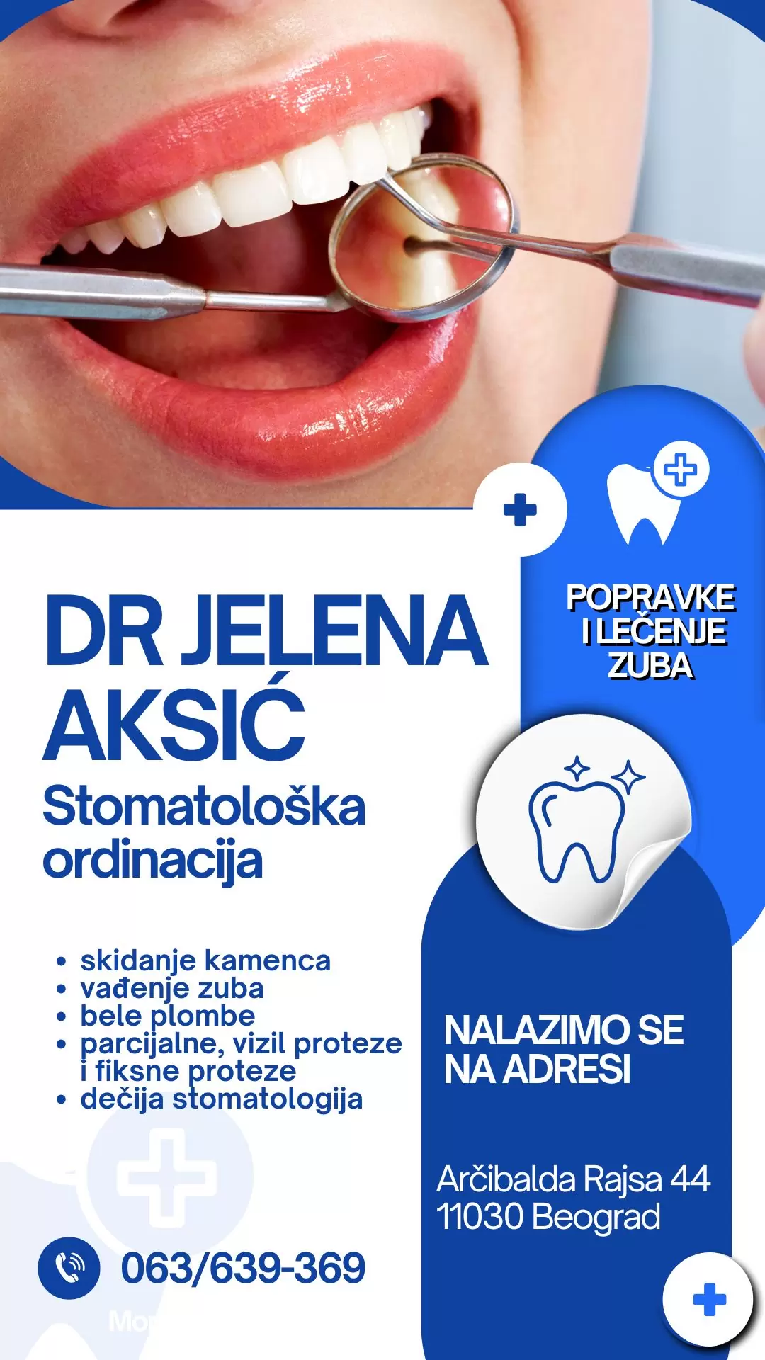 Stomatološka ordinacija dr Jelena Aksić Beograd