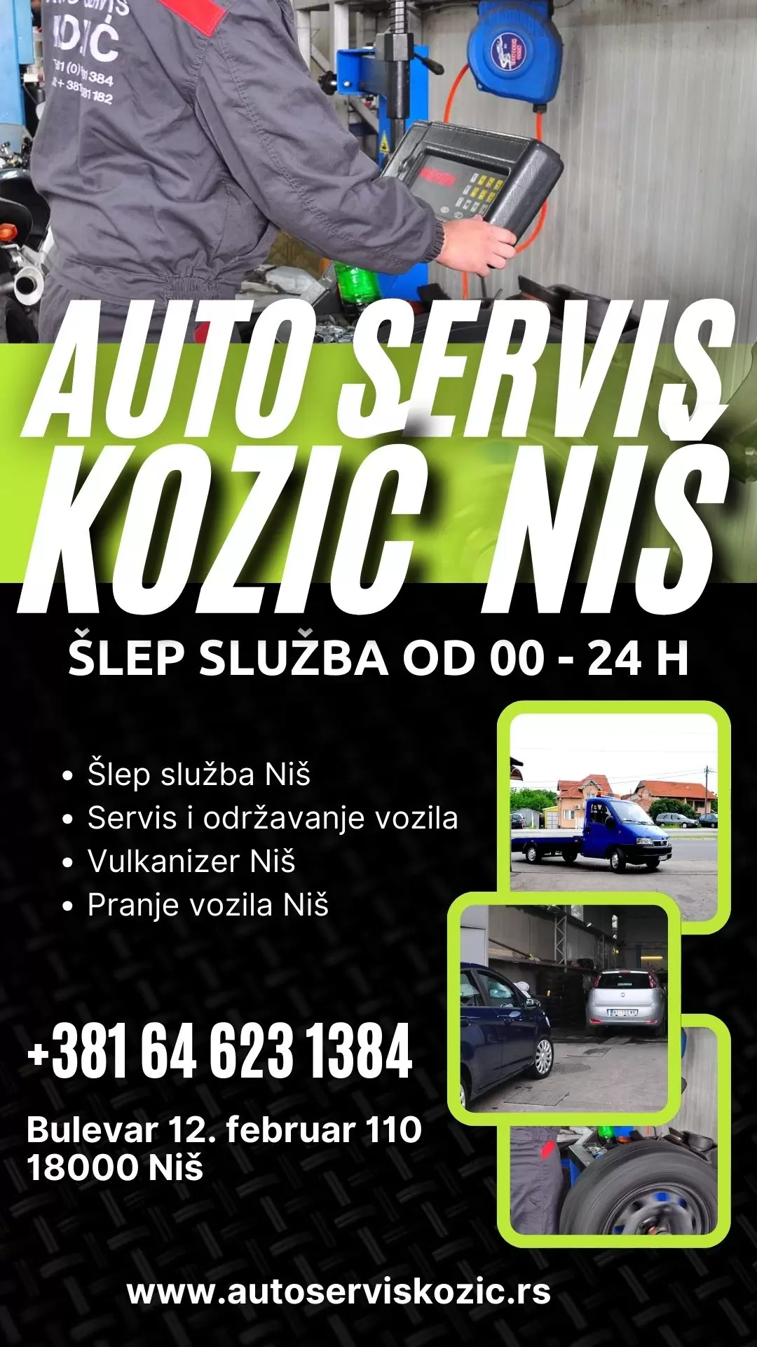 Auto servis Kozić | Šlep služba | Vulkanizer Niš