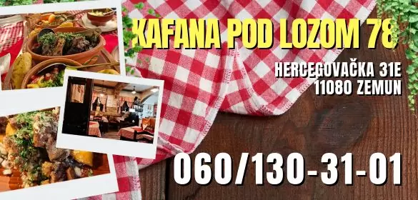 Kafana gde se lepo jede Kafana pod lozom Zemun