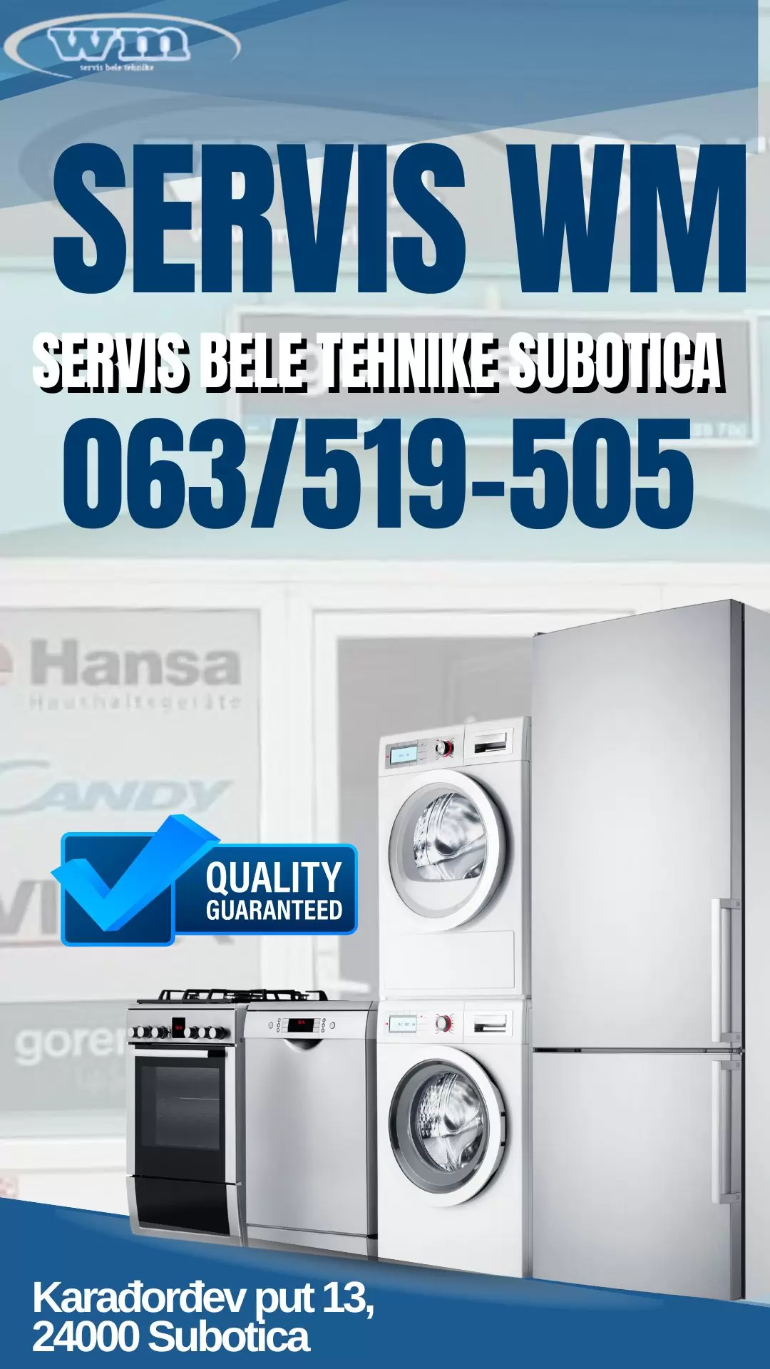Servis bele tehnike Subotica SZR Servis WM