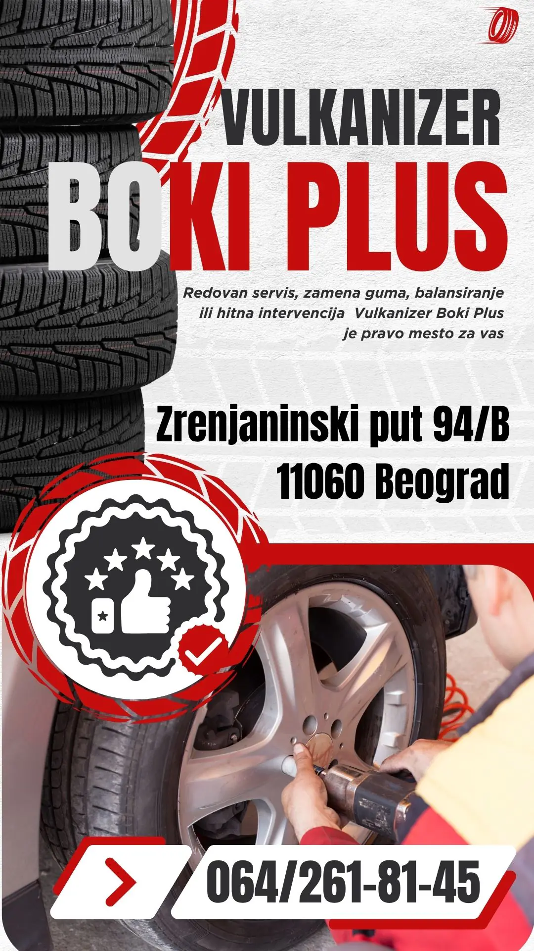 Vulkanizer Borča-Ovča-Kotež Boki Plus