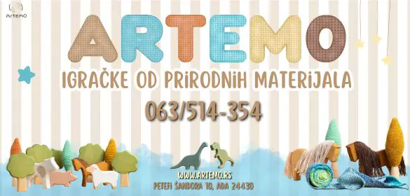 Igračke od prirodnih materijala Artemo