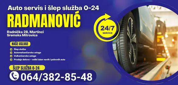 Auto servis i šlep služba 0-24 Radmanović