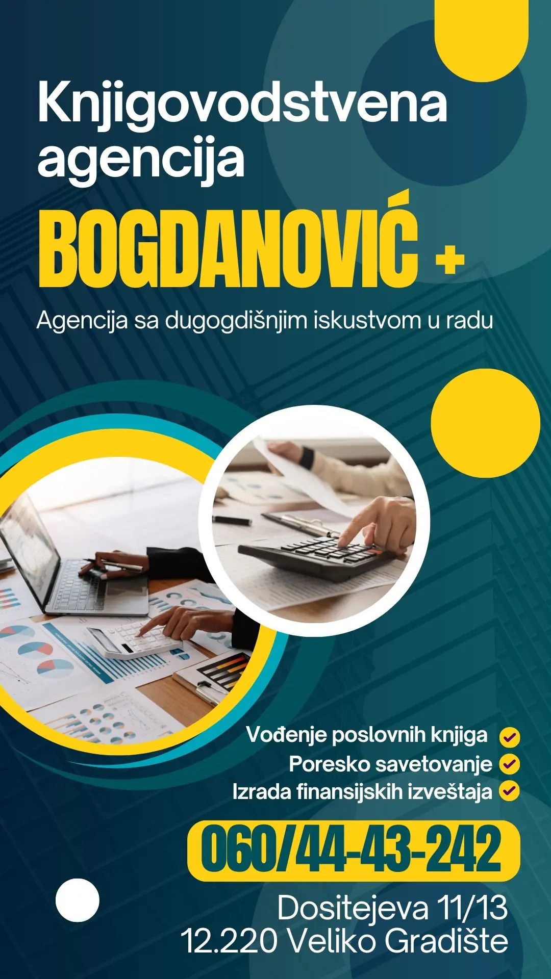 Knjigovodstvena agencija Veliko Gradište | Knjigovodstvo Bogdanović +