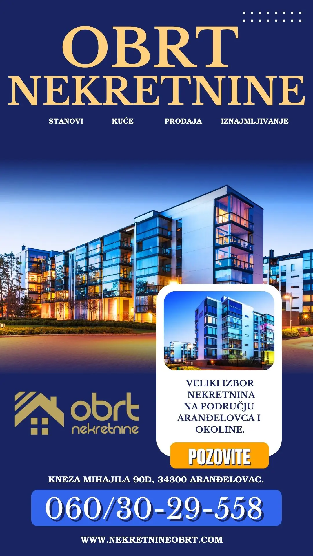 Nekretnine Arandjelovac Obrt Nekretnine