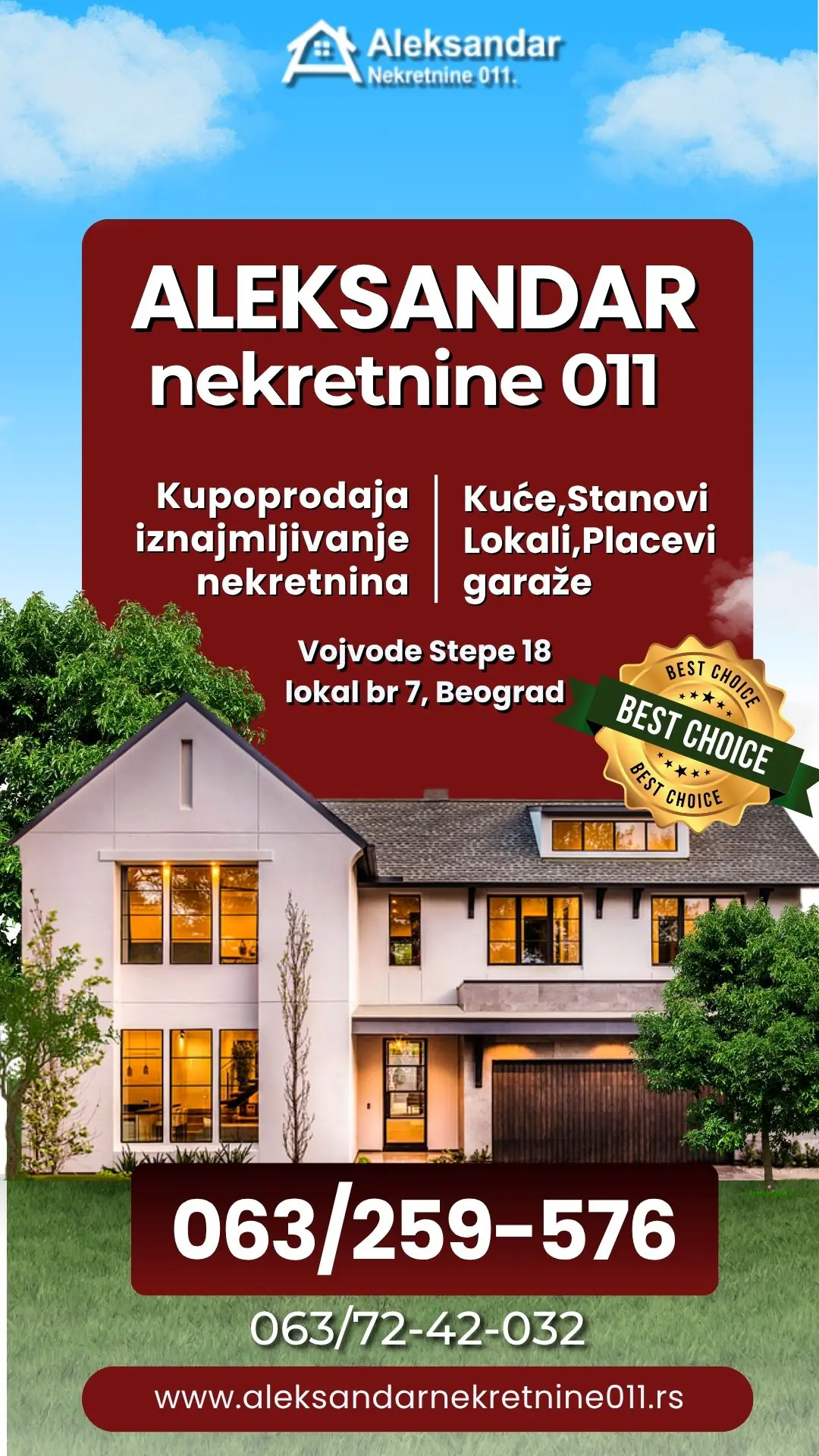 Kupoprodaja iznajmljivanje nekretnina Aleksandar nekretnine 011