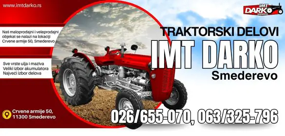 Prodaja delova za traktore Smederevo Srbija IMT DARKO
