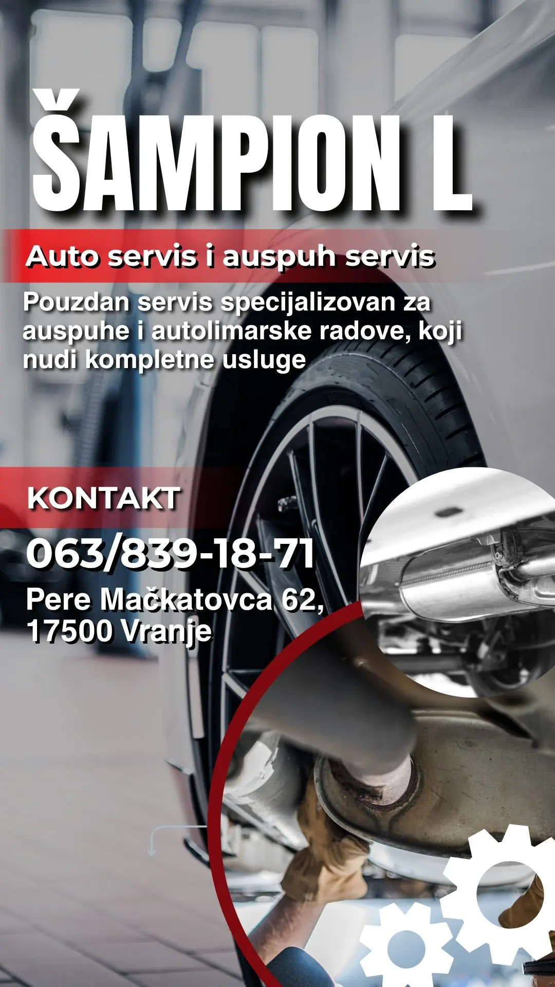 Auto servis i auspuh servis Vranje Šampion L