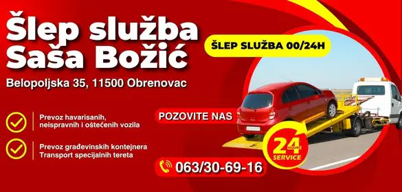 Šlep služba Saša Božić Obrenovac