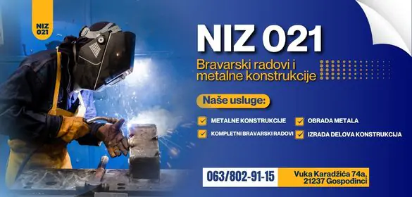 Bravarski radovi i metalne konstrukcije NIZ 021 Gospodjinci