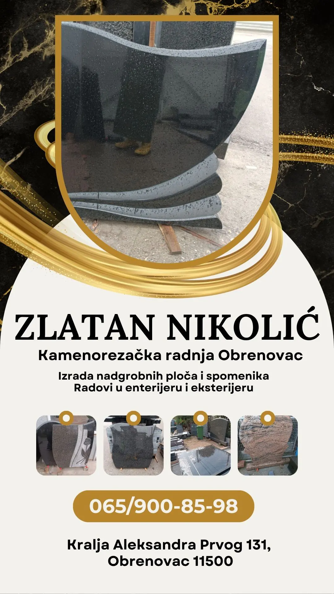 Kamenorezačka radnja Zlatan Nikolić Obrenovac