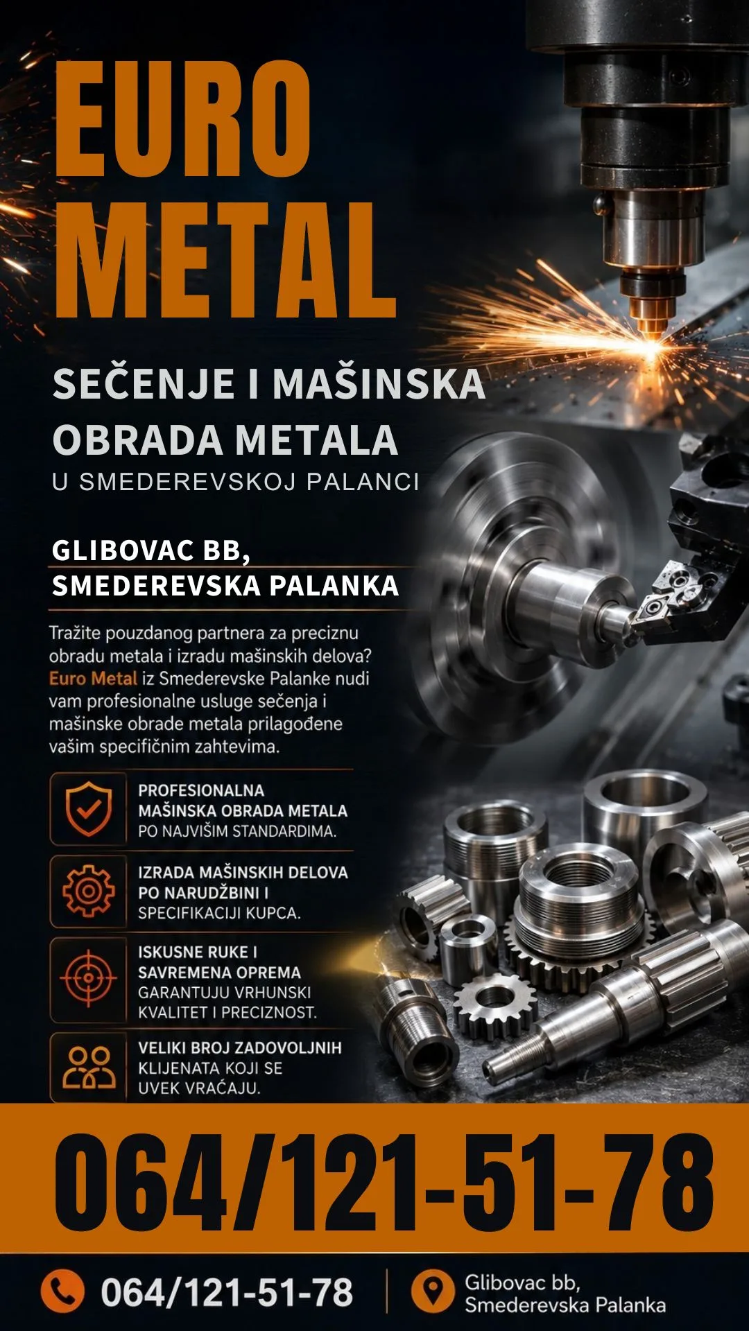 Mašinska obrada metala u Smederevskoj Palanci Euro Metal