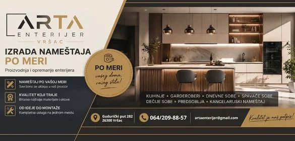 Izrada nameštaja po meri Vršac Arta Enterijer
