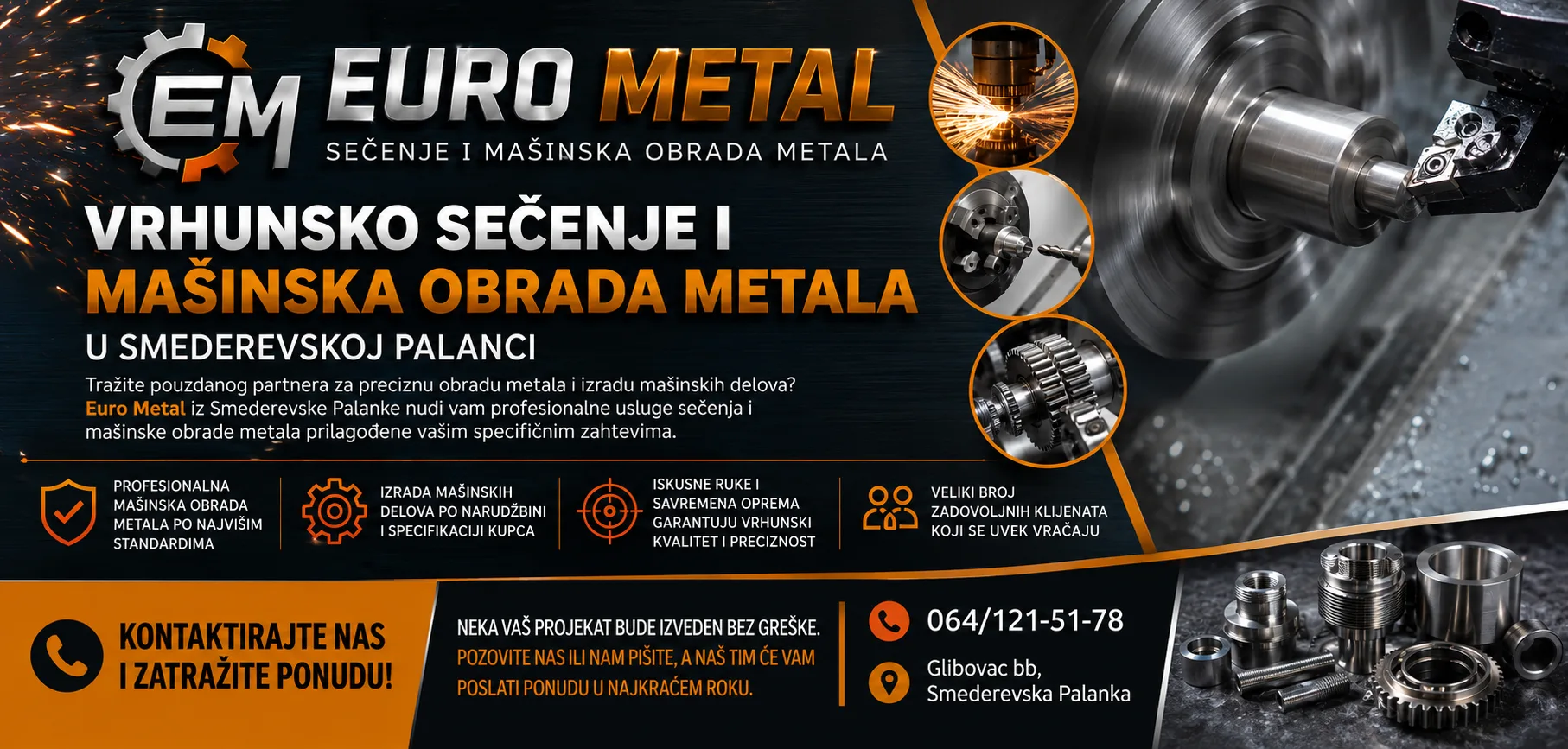 Mašinska obrada metala u Smederevskoj Palanci Euro Metal
