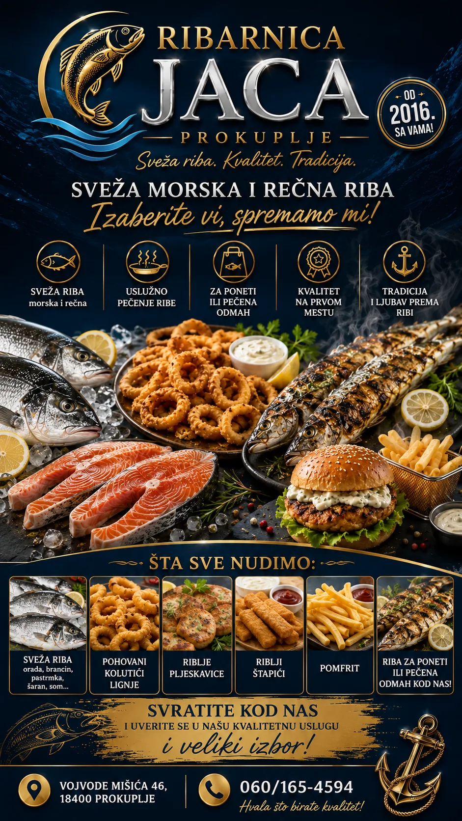 Ribarnica Jaca uslužno pečenje ribe Prokuplje
