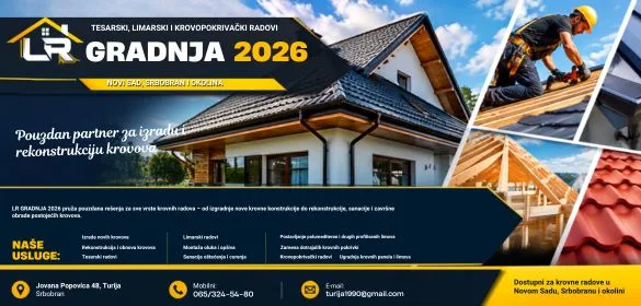 Izrada, rekonstrukcija i sanacija krovova LR Gradnja 2026